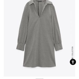 zara gingham mini dress